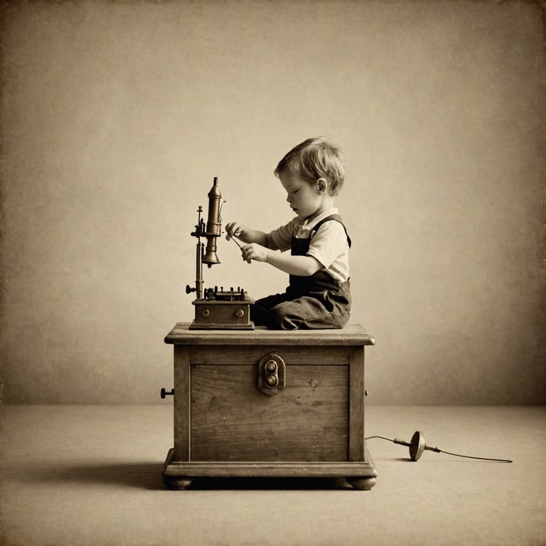 An aural journey back to the simpler times of youth, 'echoes of innocence past' utilizes the delicate sound of a music box, combined with the essence of nursery rhymes, to offer peace and solace to its listeners. It serves as a gentle reminder of the serene moments of early childhood, providing a soothing escape from the complexities of adult life.