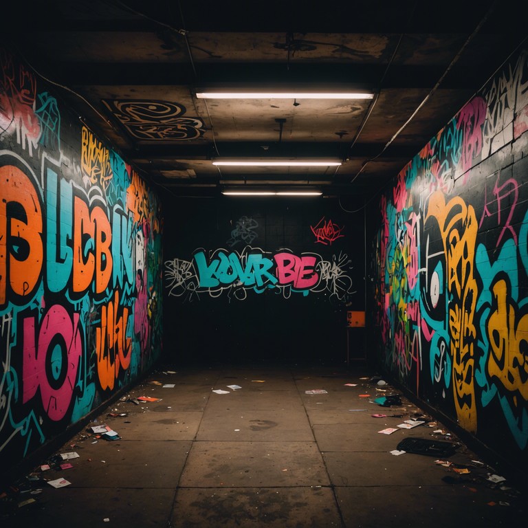 This track encapsulates the essence of a dimly lit, underground dance scene, where the bass reverberates off graffiti laden walls and every beat is infused with the gritty realism of urban nightlife. A melding of smooth bass lines with intricate, skippy beats provides a deep, provocative listening experience.