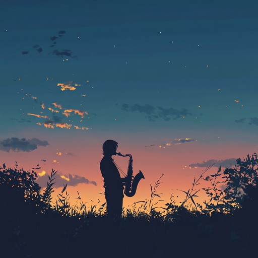 An instrumental fusion featuring soulful saxophone melodies intertwined with ambient textures, evoking the calm and introspection of twilight hours.