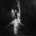 dark, atmospheric jazz piece evoking suspenseful, nocturnal city scenes.