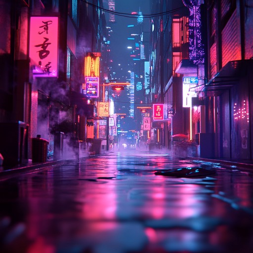 A journey through a neon lit city where tension lurks behind every corner, combining subtle electronic beats with lush, ethereal melodies. This instrumental piece weaves chillwave sensibilities with an undercurrent of suspense, creating an immersive, cinematic soundscape.