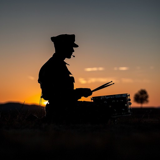 A tranquil military tune that fuses the structured cadence of a march with gentle, calming harmonies, bringing to life the reflective and peaceful moments amidst the chaos of war. Perfect for evoking a soldier's contemplative state during their service.