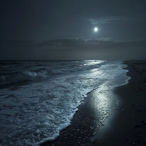 This gentle instrumental piece evokes the calming sensation of waves lapping against the shore on a moonlit night. Delicate guitar melodies intertwine with subtle piano harmonies, creating a dreamy atmosphere. The steady rhythm of the drums and bass provides a solid foundation, reminiscent of the constant ebb and flow of the tide. As the song progresses, the instrumentation builds gradually, adding layers of shimmering synths and warm strings, painting a picture of the moon's reflection dancing on the water's surface. The overall mood is one of tranquility and introspection, inviting the listener to relax and drift away on the gentle waves of sound.