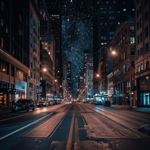 A soothing instrumental piece evoking the charm of a tranquil broadway evening. The music flows like a gentle breeze, with delicate melodic lines that bring peace and serenity, transporting listeners to a quiet city night under twinkling stars.