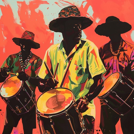 This energetic afrobeat instrumental is perfect for celebrations and parties. It features a lively blend of rhythmic percussion, brass horns, and electric guitars, creating an irresistible groove that will get people dancing. The dynamic arrangement builds in intensity, with call-and-response patterns and improvised solos adding to the festive atmosphere.