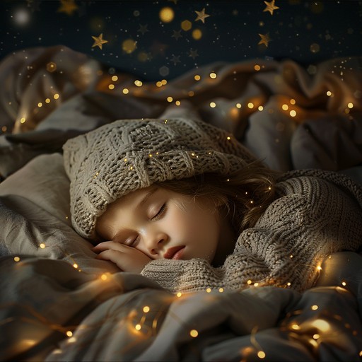 Compose a gentle and calming lullaby to envelop listeners in a serene, sleep ready atmosphere. Combining soft harp strings and tender harmonies, this track brings tranquility, encouraging a peaceful transition to the dream world. Perfect for bedtime routines, it promotes deep and restful sleep.