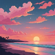 calming oceanic sounds for evening relaxation.