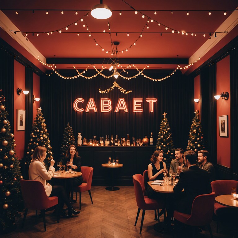 Designed as a vibrant homage to city nightlife through cabaret music, this instrumental enchants with its upbeat accordion riffs, compelling listeners to feel the energetic pulse of urban evenings filled with playful encounters and festive celebrations.