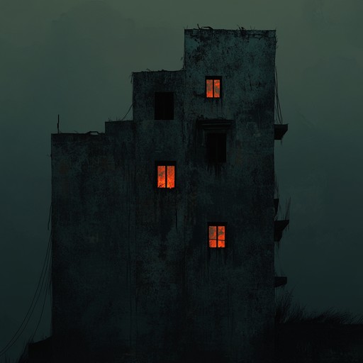 A bleak, unnerving instrumental containing heavy guitar riffs alongside eerie, atmospheric effects. It evokes a sense of impending doom and shadowy figures lurking in the background.