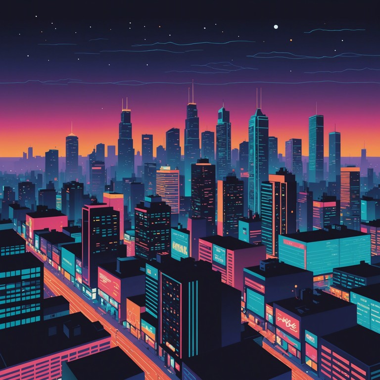 This song paints a vivid picture of a lively night out in a bustling neon lit cityscape. Encompassing a blend of smooth synth lines and pulsating beats, the track creates an atmosphere of excitement and curiosity, ideal for urban night scenes.