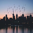 smooth jazz house melodies embracing the city's quiet moments