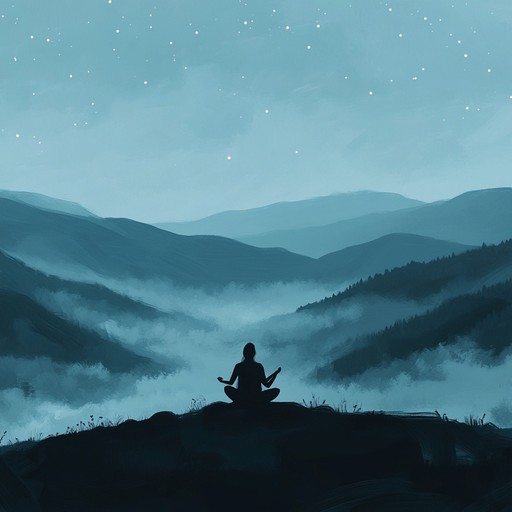 An instrumental piece that combines ancient eastern melodies with modern ambient textures, creating a hypnotic journey through time and space. Ethereal sitar notes intertwine with deep electronic drones, set against a backdrop of subtle percussive elements that echo the heartbeat of the earth. The music evokes a sense of inner peace and contemplation, drawing the listener into a meditative state.