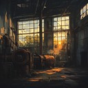 instrumental industrial rock evoking yearning amidst mechanical decay.