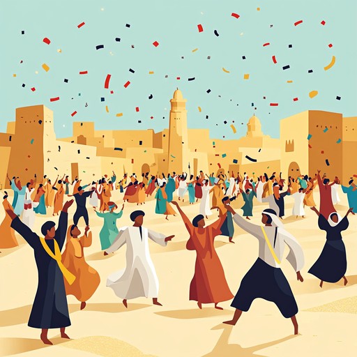 Immerse yourself in an electrifying middle eastern feast of sound. The rhythms of the darbuka drum intertwine with lively oud strumming, creating an energetic and enthralling musical experience. Perfect for a festive gathering or setting an exotic, vibrant atmosphere.