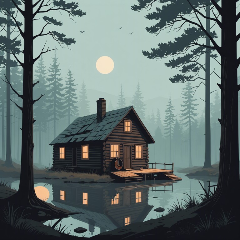 Set against the backdrop of a misty appalachian landscape, whispering hollows echoes combines traditional bluegrass rhythms with a sense of mystery and suspense, evoking images of forgotten paths and hidden stories. Foggy scenes are painted with the haunting strains of a banjo, creating an ambiance filled with curiosity and intrigue.