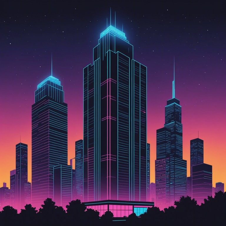 This track combines the signature elements of the new wave era with a modern twist, crafting a nostalgic yet fresh soundscape. The use of layered synthesizers and prominent basslines evoke a journey of introspection and surreal adventure in a neon lit urban landscape.