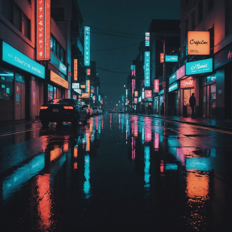 Imagine the sultry ambiance of a dimly lit cityscape late at night, where the sound of a single saxophone pours out of an upstairs apartment, blending seamlessly into the urban atmosphere. The echoes fill the streets, resonating with a deep, sensual soulfulness that captures the city's pulsating heart.