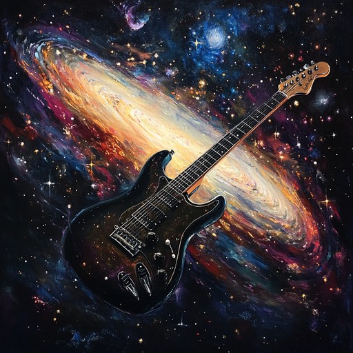 A dynamic progressive rock instrumental that takes listeners on an exhilarating voyage through intricate guitar melodies, powerful drum patterns, and atmospheric synthesizers, capturing the essence of cosmic exploration and boundless energy