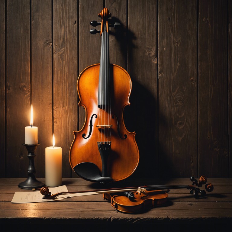 This piece evokes the timeless essence of sorrow through a hauntingly beautiful melody played on a solitary violin. The composition is designed to reflect the deep, emotional landscape of a heart in mourning, capturing the essence of loss and the faint hope of redemption through its somber yet stunningly poignant musical phrases.