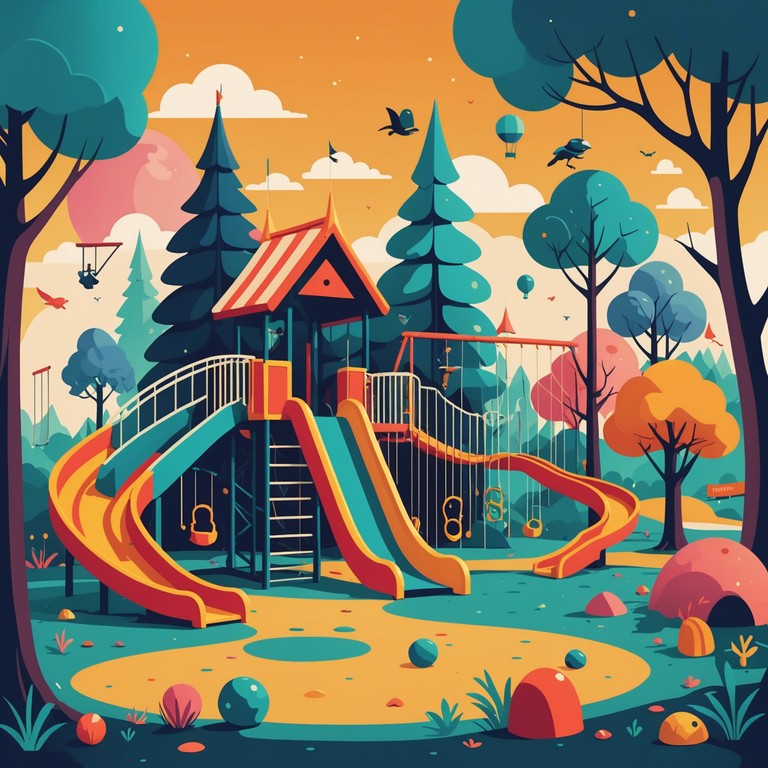 This track is crafted to unleash the imaginative power and high energy typical of a child’s adventurous spirit in a playground or fantasy world. The music features vibrant orchestration designed to evoke scenes of chasing, playing, and exploring unseen worlds.