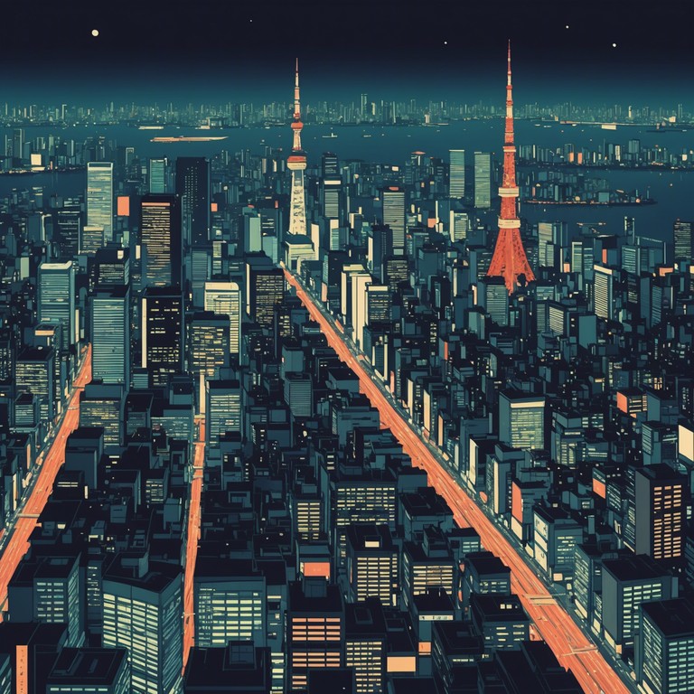 Diving deeper into the heart of tokyo at night, this version emphasizes more on the echoing beats that resonate through the skyscrapers and the narrow alleyways of the city, crafting a soundscape that’s both enigmatic and invigorating.