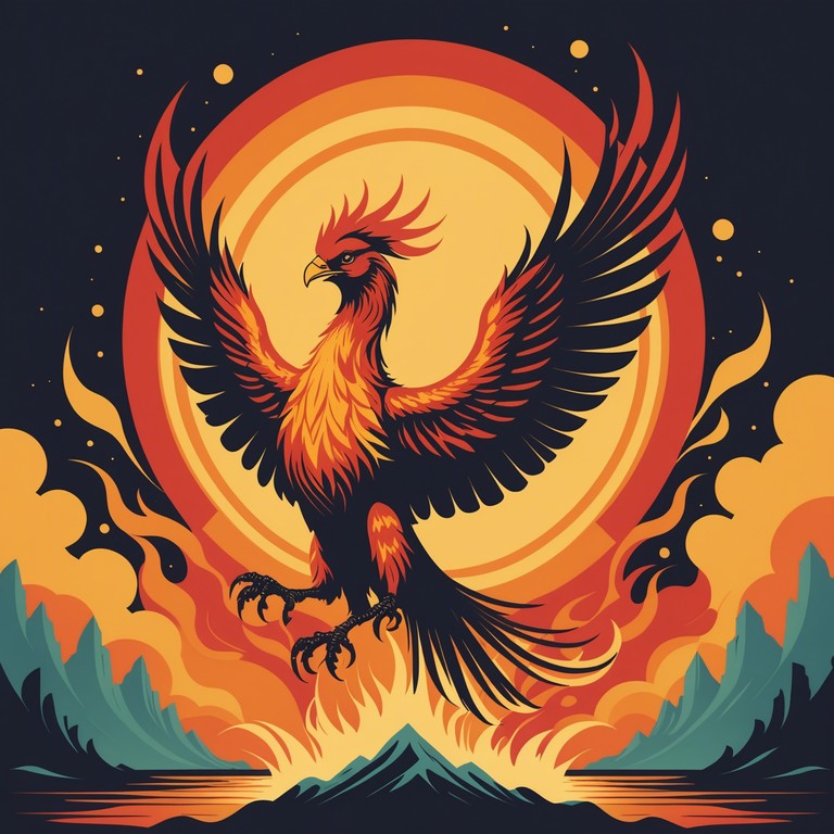 This composition features soaring melodic lines that rise dramatically, mimicking the mythical phoenix's rise from ashes. The progression is designed to inspire and uplift listeners, utilizing a blend of classical string arrangements and modern ambient inflections to create a timeless piece of music that encourages resilience and renewal.