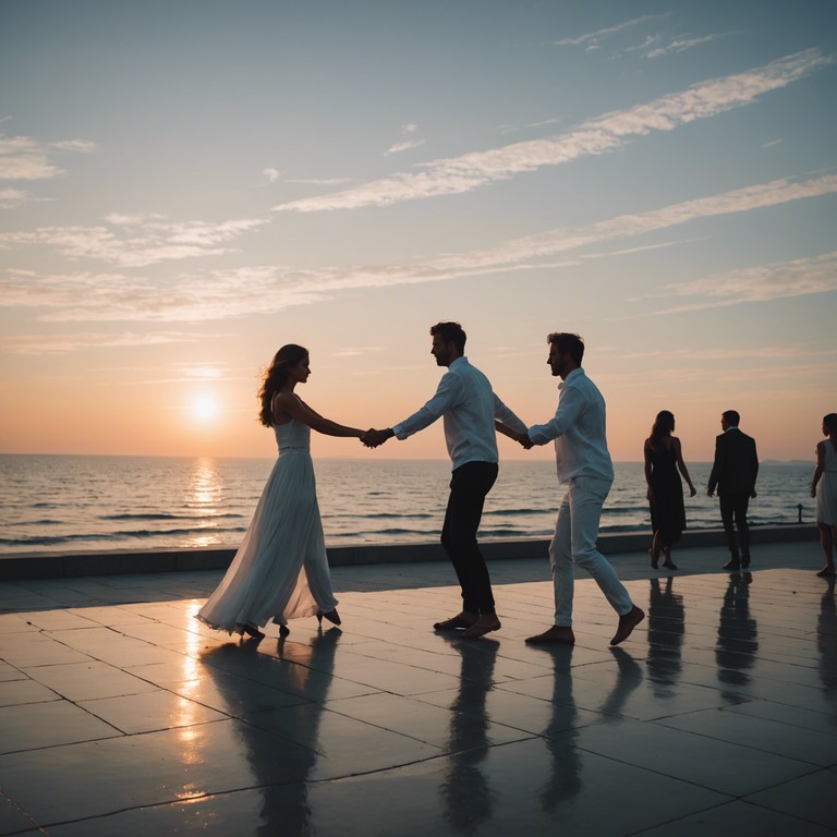 Imagine a grand ballroom where modern dance meets royal tradition, with beats that command both respect and excitement, paired with the graceful sounds of a marimba leading a dance fit for kings and queens.