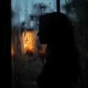 captures the feeling of a rainy night introspection.