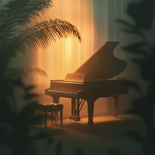 Tranquil piano melodies are softly complemented by ethereal orchestral sounds, crafting an elegant and serene piece suited for peaceful nights and deep reflection.