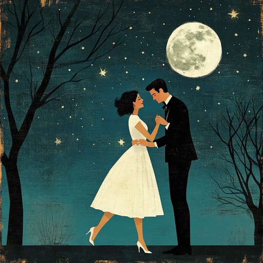 This instrumental waltz, led by a soulful piano and enriched with string harmonies, captures the beauty of a moonlit night filled with passion and romance. The piece delicately sways with emotional intensity, making listeners feel as if they are dancing under the stars with a loved one, wrapped in memories and tenderness.