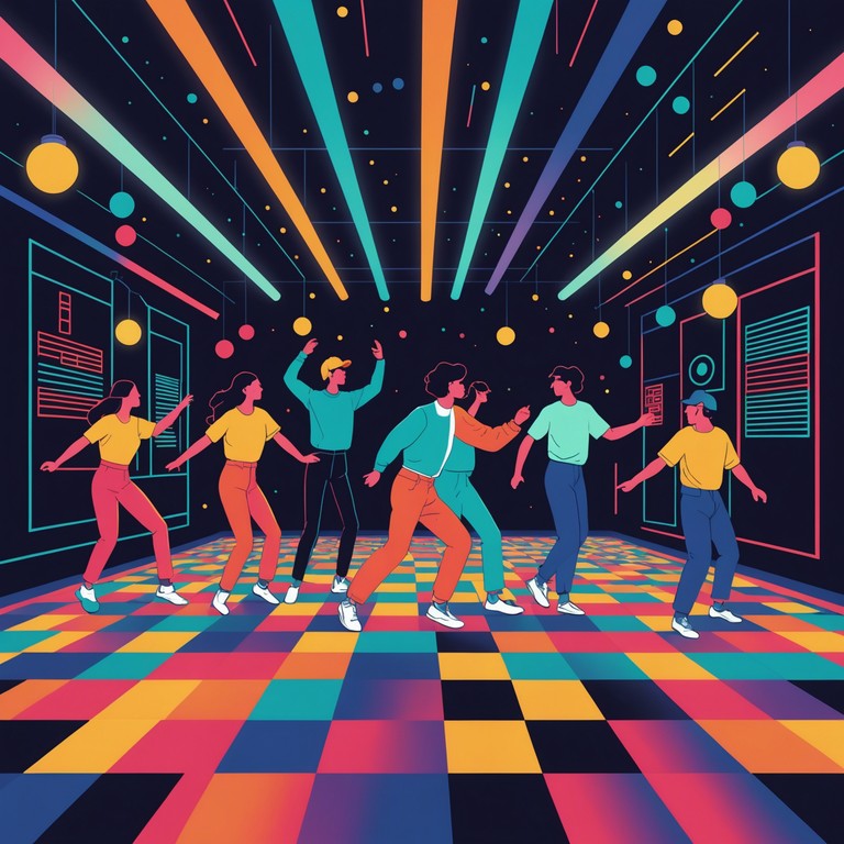 This track encapsulates the essence of a lively dance floor with its energetic beats and deep funky bass lines designed to keep listeners moving all night. A mix of electronic synth tones and classic funk elements create a nostalgic yet fresh feel.