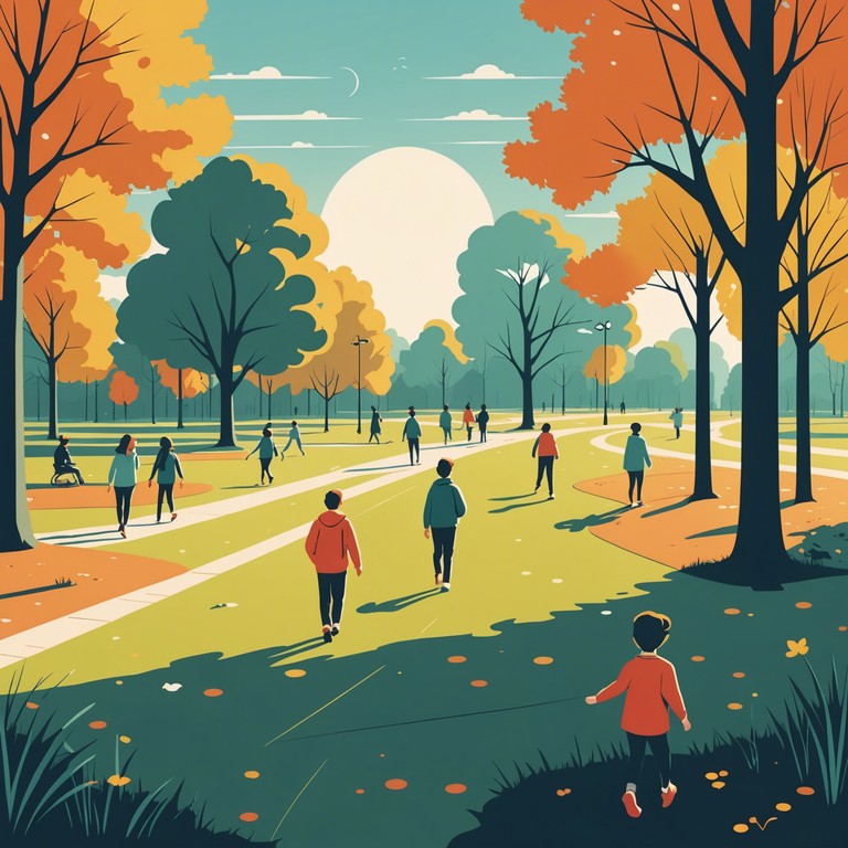 A light hearted, delightful muzak piece designed to enhance the ambiance of a sunny afternoon walk. This instrumental piece fuses gentle melodies that evoke a sense of ease and joy, making it perfect for background play in cafes, waiting rooms, or simply a personal relaxation session. The track incorporates acoustic elements to create a warm, inviting atmosphere.