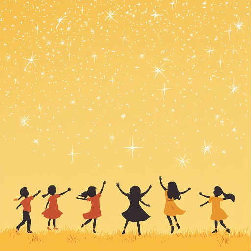 An energetic and cheerful instrumental that captures the magic of twinkling stars and the joy of childhood dance, featuring playful melodies that inspire movement and happiness.