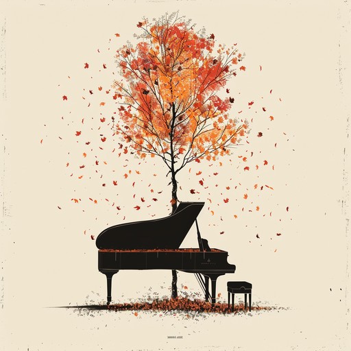 A soft, mournful instrumental piece evoking a deep sense of melancholy, characterized by soulful, slow, and expressive piano chords layered with intricate blues guitar riffs. The arrangement gently sways, drawing listeners into a wistful autumn evening solitude, where every note tells a story of past loves and fading memories.