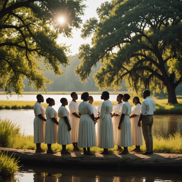 Imagine a soulful melody that drifts like a gentle breeze across the cotton fields, carrying stories of endurance and spirit. This alternative take deepens the cultural and emotional layers, casting a wider net of reflection through its riveting sound and emotional depth.