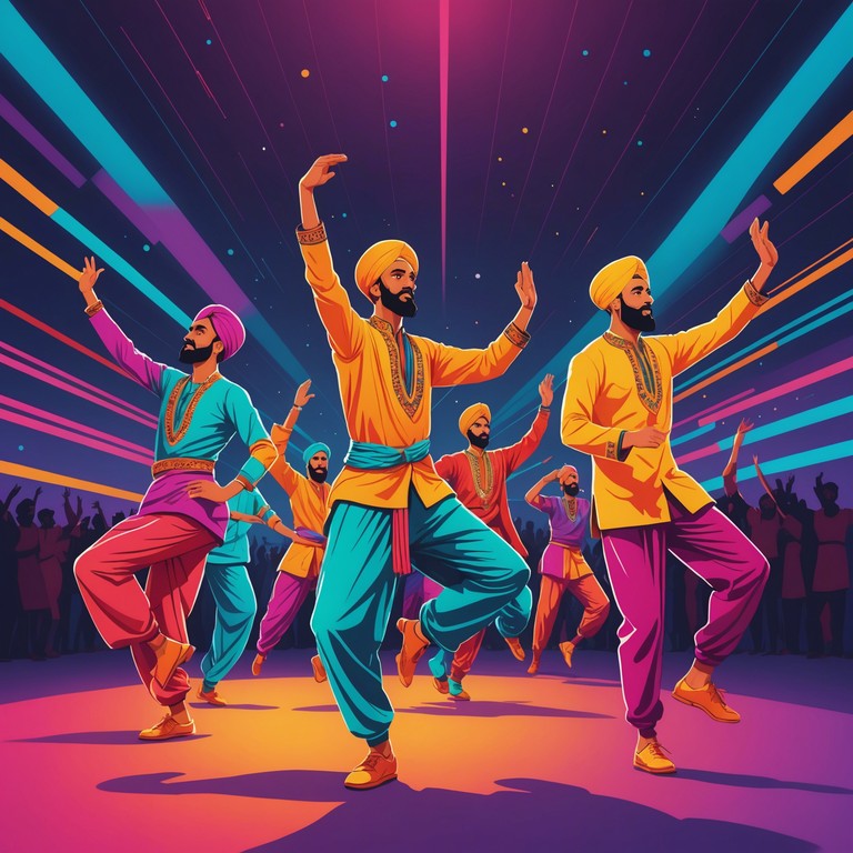 Combining traditional bhangra beats with a razor sharp electronic edge, this track captures the essence of punjabi culture while infusing it with modern, high energy electronic music elements. The driving rhythms and electronic enhancements create a bridge between old and new, energizing the atmosphere with unstoppable pulses