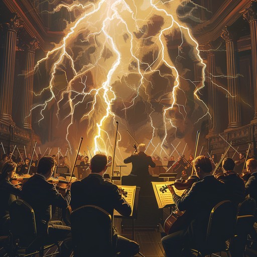 Be engulfed in a tempest of sound, featuring powerful orchestral instruments in chaotic harmony, delivering a heart pounding experience perfect for thrillers.