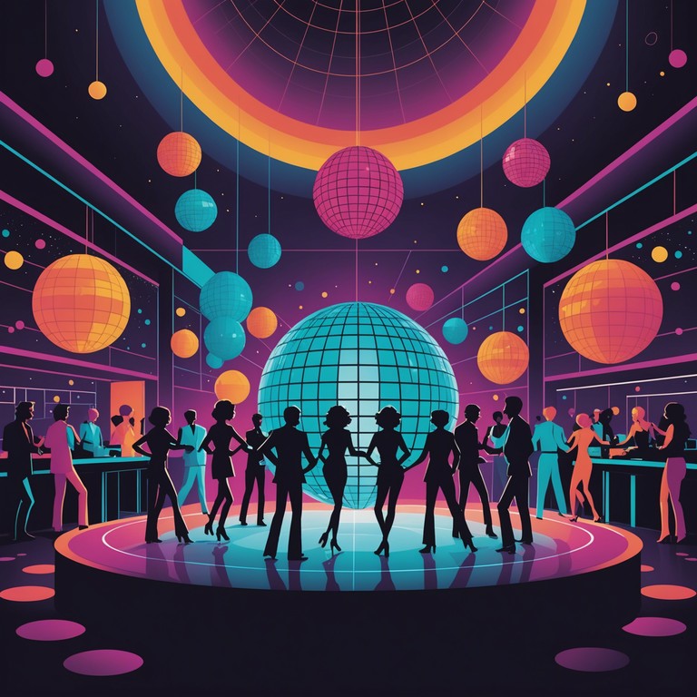 Immerse in the vivid atmospheres of a 1970s dance floor under shimmering disco balls with this groove laden track, where the vibrant beats of electric bass meet the sultry warmth of summer nights. The track whisks listeners back to an era of funk mastery, encapsulated by a single, soulful electric bass laying down memorable riffs supported by swells of lush string arrangements and crisp, clean drum rhythms.