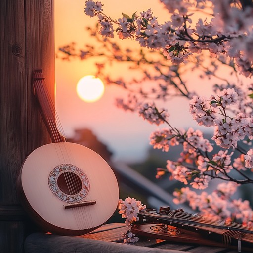 A soothing j pop instrumental track featuring gentle melodies and tranquil harmonies, inspired by a peaceful afternoon under blooming sakura trees. The composition uses traditional japanese instruments alongside modern elements, creating a calm and relaxing atmosphere perfect for unwinding.