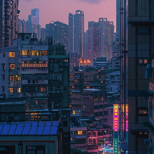 Utilize gritty synth sounds to create a dynamic track that captures the raw, unpolished feel of 1980s city streets lit by neon lights. The music should evoke strong feelings of nostalgia and urban grit, with driving beats and atmospheric synth layers