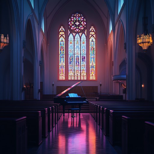 Feel the deep sorrow and longing through gently weeping strings and soulful piano, enveloping the listener in a solemn, sacred ambiance of a gospel lament.