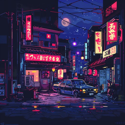 Immerse yourself in the gritty, rain-soaked streets of neo-tokyo as you navigate through the shadows of towering skyscrapers and flickering neon signs. The pulsating electronic beats and haunting synths paint a vivid picture of a dystopian future, where danger lurks around every corner and the lines between technology and humanity are blurred