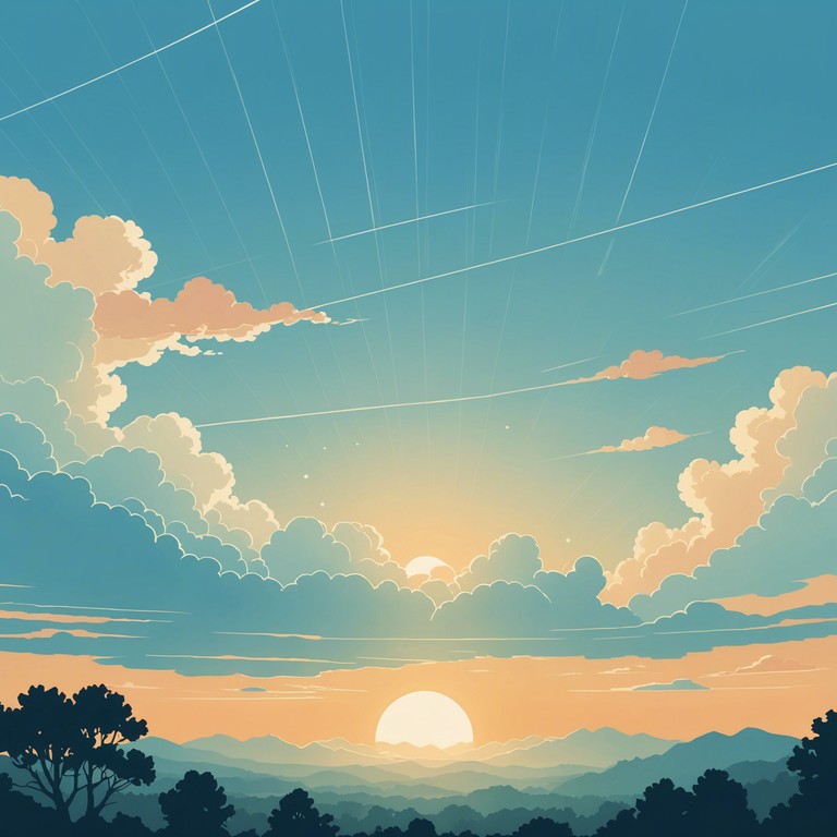 Imagine a musical piece that sounds like a gentle breeze mixed with the soft hues of a sunset, ideal for unwinding after a long day or during a peaceful retreat. Each note is crafted to transport you to a place of inner peace and tranquility.