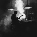 emotive guitar solo with raw late night energy