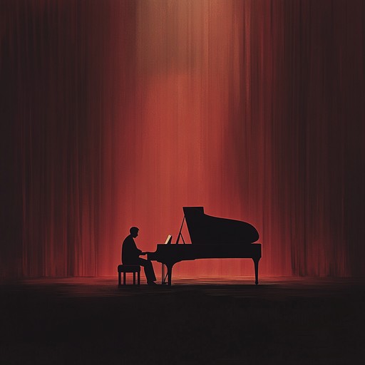 A moving piano composition that delves into the emotions of a performer reminiscing about the highs and lows of life on stage, filled with passion, melancholy, and enduring hope.