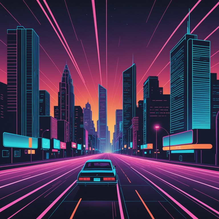 Imagine city lights blurring past as upbeat, shimmering synth melodies layer over a pulsing bassline, capturing the quintessence of a euphoric 80s night. This track is an homage to the era's boundless optimism and iconic soundscapes, perfect for a spirited night drive or an electrifying party backdrop.