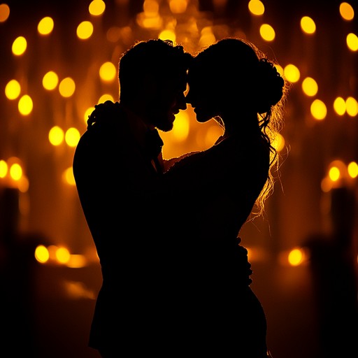 A gentle and heartfelt salsa composition that weaves through the subtle nuances of a private dance between two lovers under the soft glow of candlelight, emphasizing emotional connection and rhythmic synchronization.