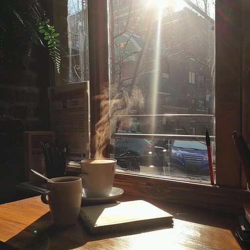 A soothing blend of soft, down tempo beats and jazzy chords to accompany the warmth of an afternoon sun through a coffee shop's window. Relax with calming melodies and gentle rhythms in this lofi escape.