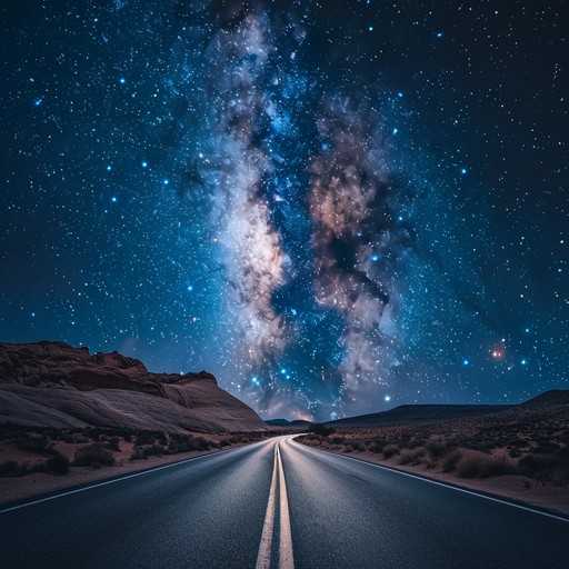 This instrumental track features the twangy resonance of a country guitar layered over a dreamy, hypnotic ambiance evoking the vast expanses of american desert highways. The soundscape creates a sense of space and longing, drawing from traditional americana while incorporating a hypnotic quality that engulfs the listener in its spellbinding atmosphere.