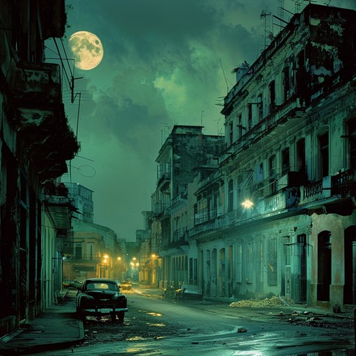 Explore the dark side of havana nights through moody, syncopated rhythms and a haunting saxophone that creates an intense, suspenseful atmosphere